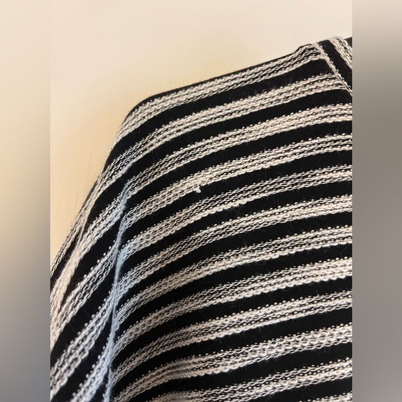 LOFT Striped Bubble Sleeve Top - Picture 4 of 6